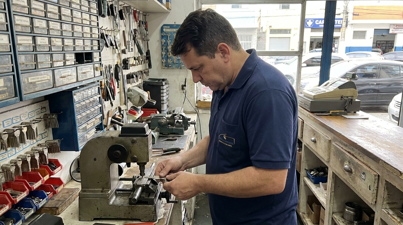 Confecção de Chave Automotiva profissional no Caxambu, Jundiaí‑SP